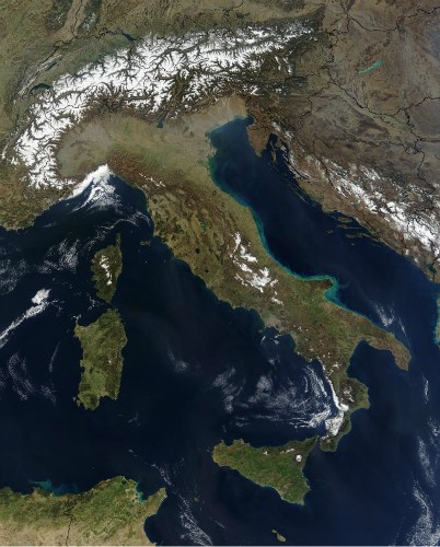 Italy facts: Italy from Space