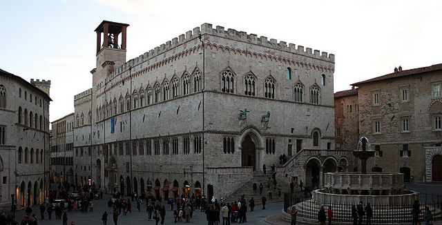 Perugia Italy Palazzo dei Priori - image by David Locke-flickr