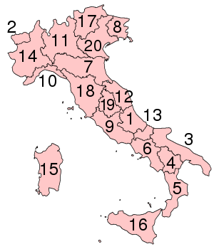 20 Italy regions by Jonas